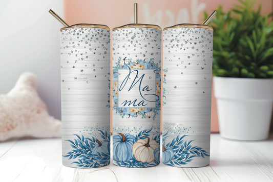 Mama Blue Pumpkin Tumbler