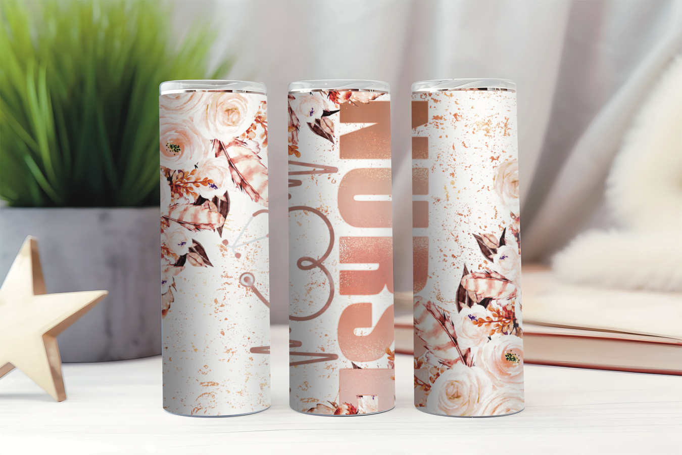 Floral Nurse Tumbler