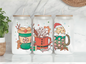 Christmas Coffee Frosted Glass Can