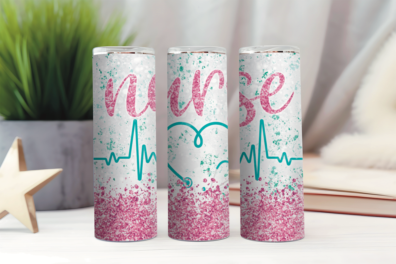 Nurse EKG Tumbler