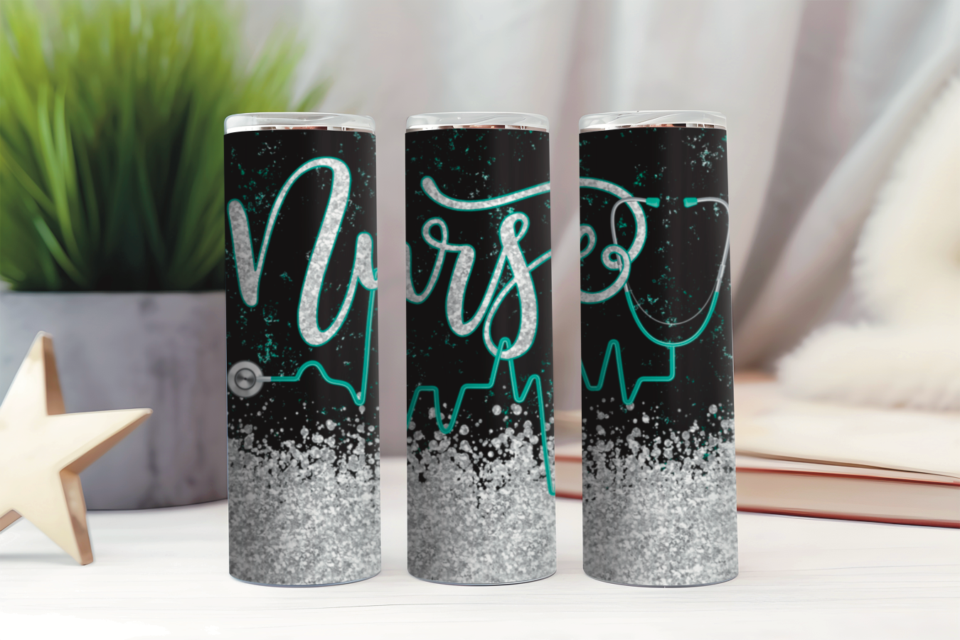 Nurse EKG Tumbler