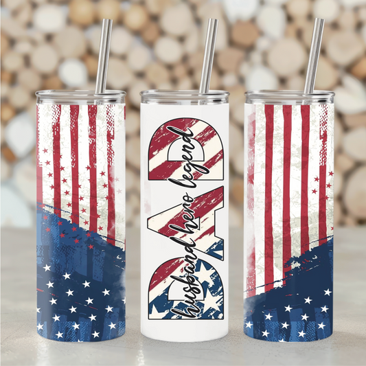 Patriotic Dad Tumbler